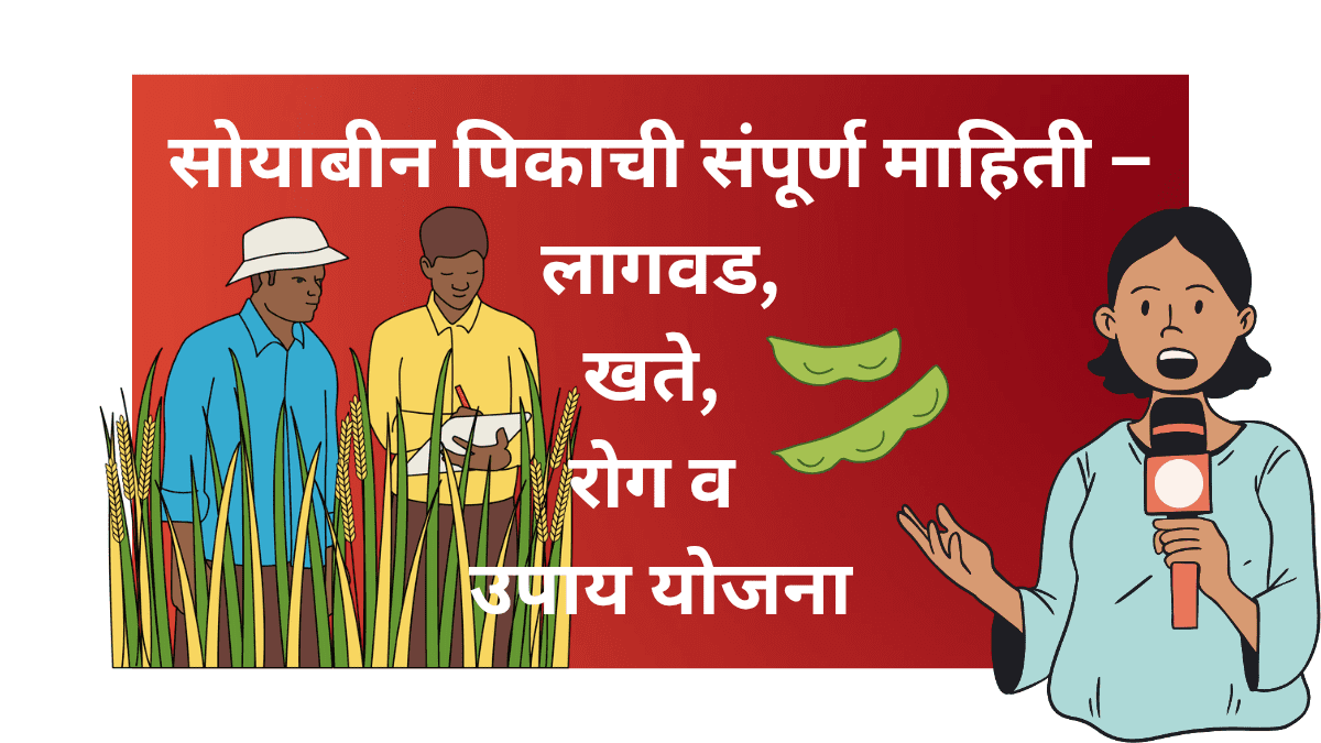 सोयाबीन लागवड करत असलेला शेतकरी